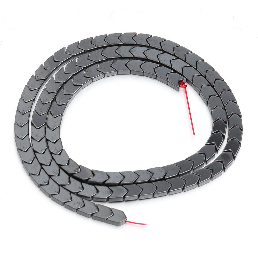 

1 Strand V-shaped Black Hematite Beads Natural Stone Beads Charm For Jewelry Making DIY Bracelet Necklace Handmade Accessories