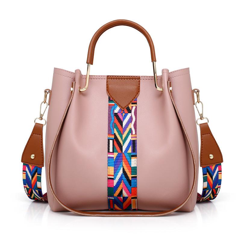 2024 Women's European & American Fashion 4-Piece Bag Set: Mother-Child, Handbag, Shoulder, Crossbody, Bucket Bag Collection.