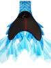 Mermaid Tail Girls' Swimsuit - High-Elastic, Quick-Drying Ariel Princess Design