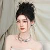 3D Geometric Buckle Chunky Hinged Necklace Molten Metal Collar  Gender-Neutral Fashionistas