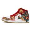 Jordan Air Jordan 1 811 Manufacturing, Wealth And Prosperity Dragon Cushioning Mid Top Vintage Basketball Shoes Unisex DV0576-176(Team80-)