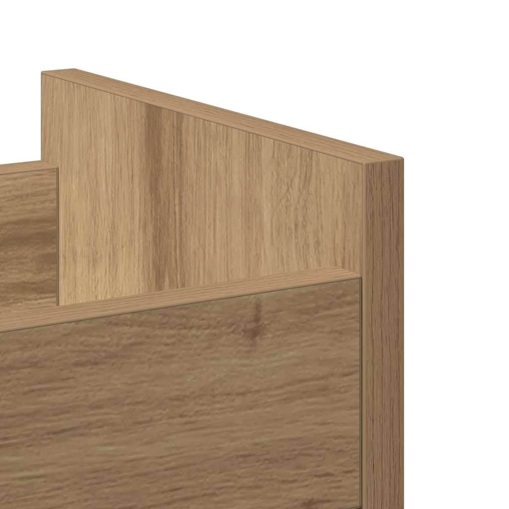 Cabinet with Wheels Artisan Oak 60 x 22 x 79 cm