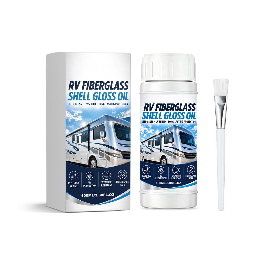 RV fiberglass shell glossy oil: a brightening, dust-resistant protective layer that is easy to apply - glossy oil.