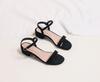 Summer women's Sandals 2025 New Fashion Open toed Shoes Black sexy Roman Ladies shoes Casual hollow toe sandals Zapatos Mujer