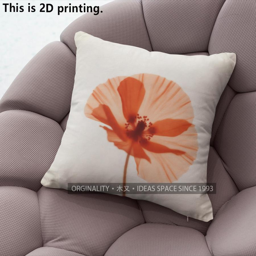 Poppy Floral Print Farmhouse Throw Pillow Covers Pattern Cushion Cover Suitable For Sofa Bedroom Car Pillow Cover