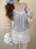 Plus Size Bow Lace Trim Sexy Camisole Tank Top for Women - Summer Loose Fit