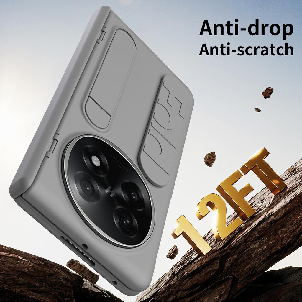 Für Oppo Find N5 5G Hülle Ständer Armband PC Handyhülle mit Hartglasfolie