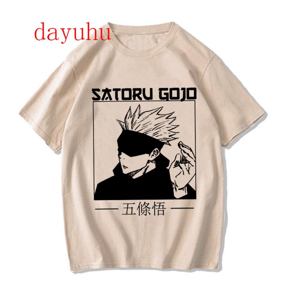 Harajuku Tshirt Manga Japanese Anime Jujutsu Kaisen T Shirt Gojo Satoru Tops Yuji Itadori Graphic Tees Cool Unisex T-shirt