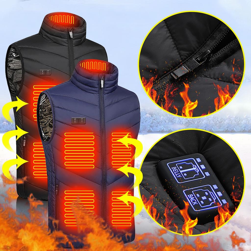 Newly Upgraded  Control 11 Heating Vest Constant Temperature Intelligent Electric Heating Vest