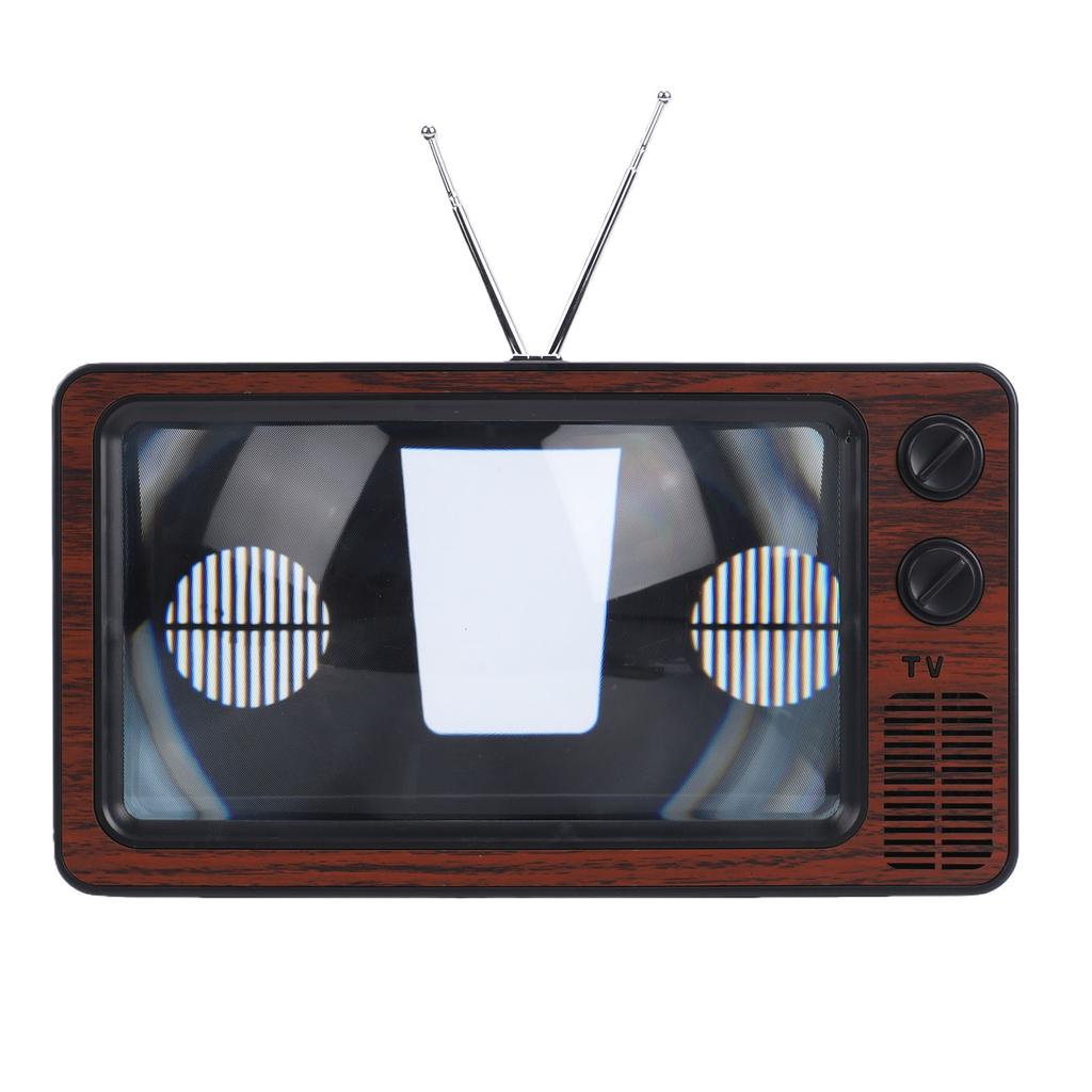 Retro TV Cell Phone Screen Magnifier HD 3D Portable Foldable Mobile Phone Magnifier for Movies Videos Games All