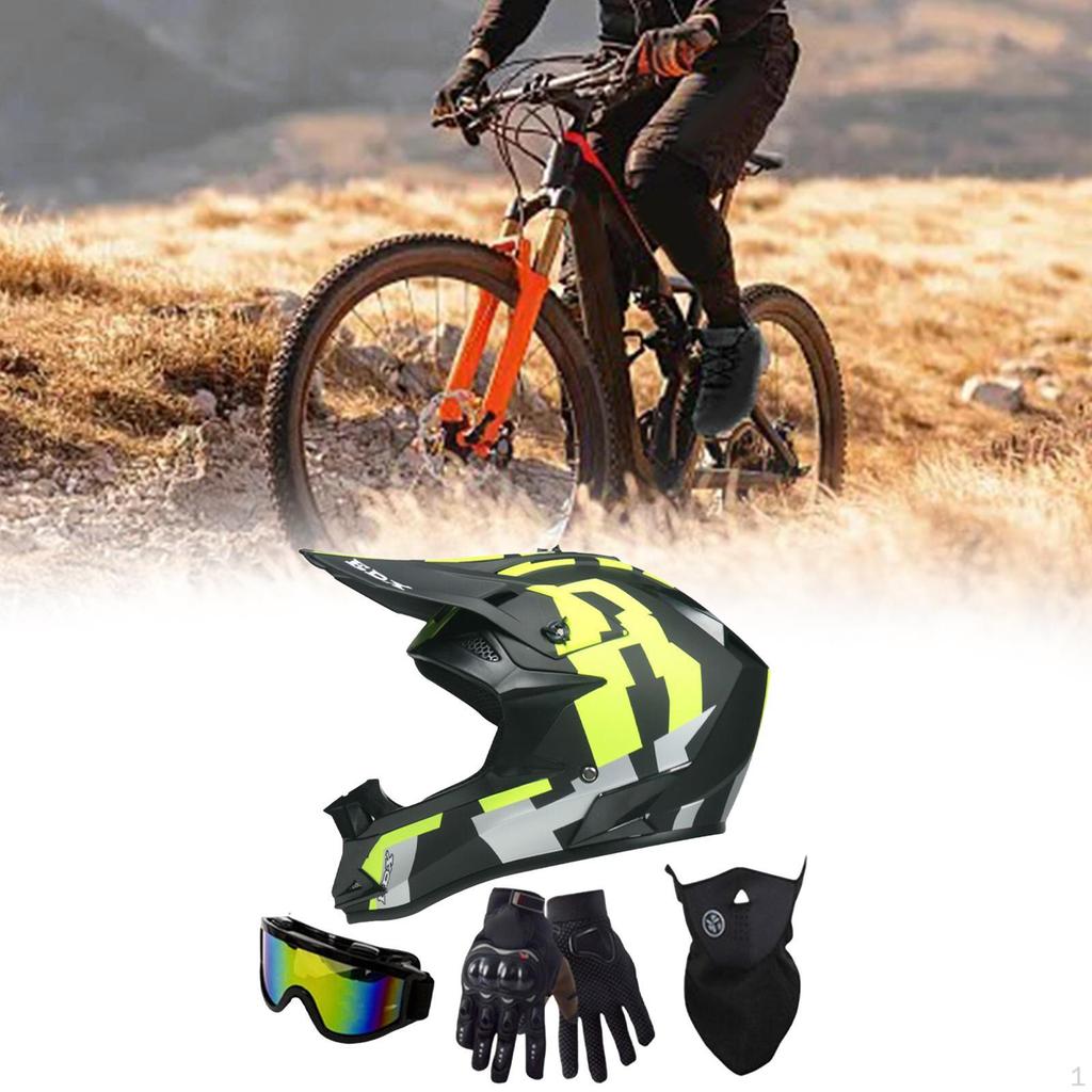 Full Face Bike Helmet Shockproof Impact Resistant Accessories Cycling