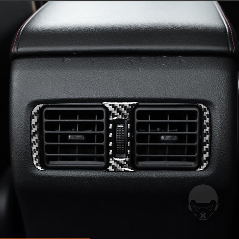 For Toyota 4runner 2010- Carbon Fiber Rear Central Air Vent Control Panel Cover Car Accessories Interior Decorative Stickers