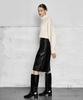 Laneonkyulleoseu Faux Leather Bermuda Pants_Black