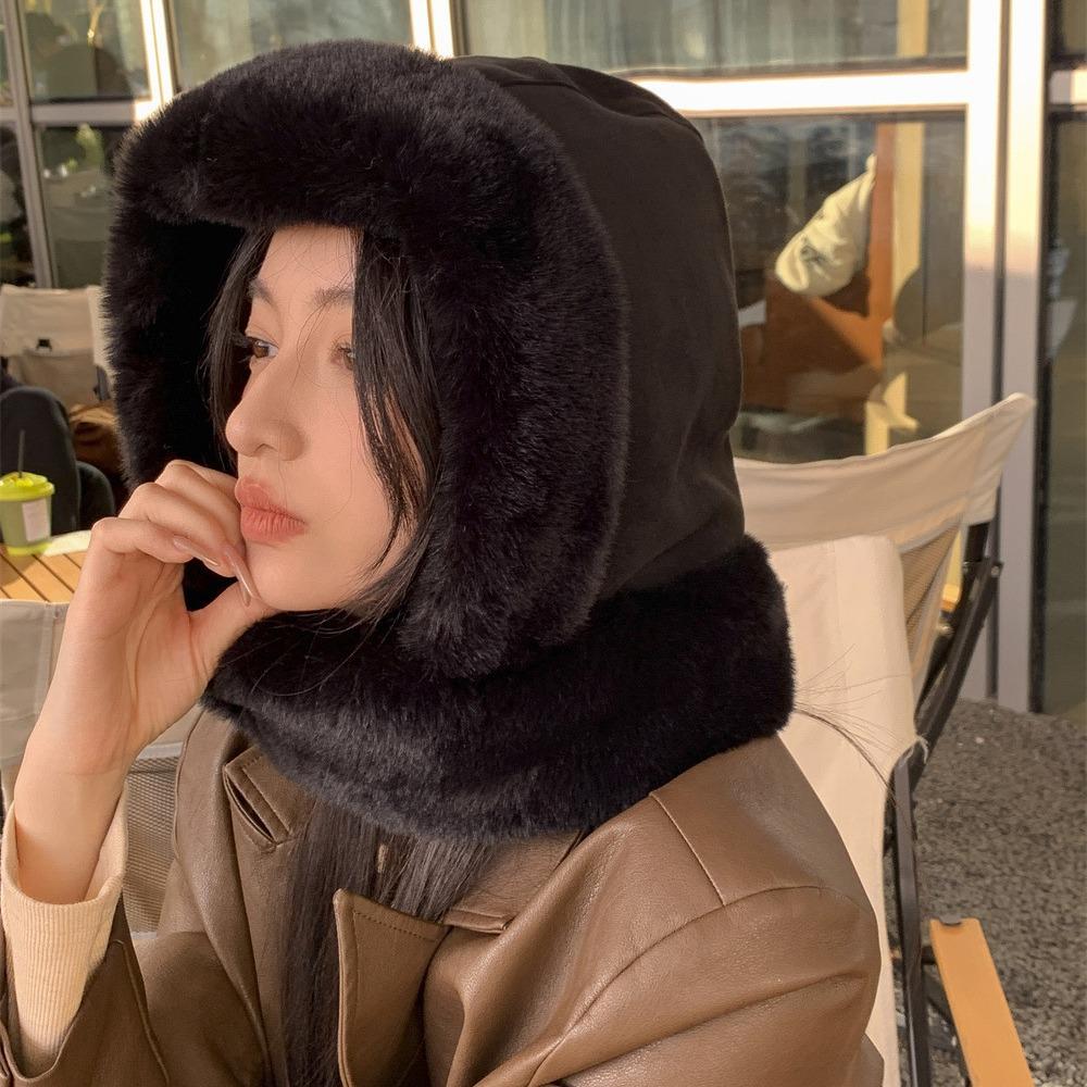 23 New plush warm ear protector, Lei Feng cold-proof hat for children, thickened outdoor cycling and skiing bag head hat for men in winter