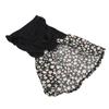 Dog Floral Dress Cute Back Bow Fashionable Spring Summer Pet Princess Dress for Small Dogs and Cats Black