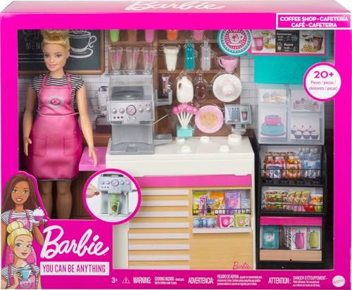 Boneca Barbie Vestir Cafeteria (com boneca e conjunto de acessórios) para maiores de 3 anos (GMW03)
