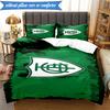3PCS Green Shield Emblem Design Printed Soft Bedding Set,Including 1pc Duvet Cover And 2pcs Pillowcases Perfect for Bedroom, Dormitory, Fan gift