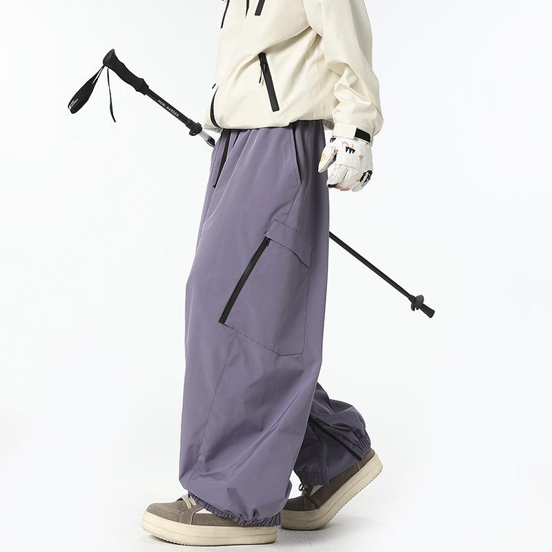 Unisex Waterproof & Windproof Ski Pants for Extreme Cold, Ideal for Northeast China Winters, Mountaineering, and Snowboarding.