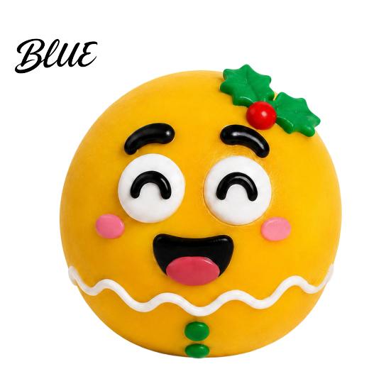 Stress Relief Balls 1/5Pcs DIY Christmas Toy Reindeer Snowman Ball with Detachable Expression Accessory Soft Squeeze Sensory Party Favors Fidget
