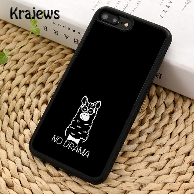 Krajews no drama llama lama Soft Phone Case Cover For IPhone 18 17 Air 16 15 14 plus 11 12 13 pro max Plus coque Fundas
