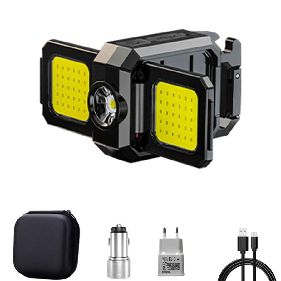 USB Rechargeable LED COB Work Lights Mini LED Handheld Flashlights Waterproof Keychain Emergency Lantern For Outdoor Camping