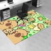1pc Capybara,Cartoon Characters,Playful Scene Office Carpet Soft Polyester Non slip Machine Washable
