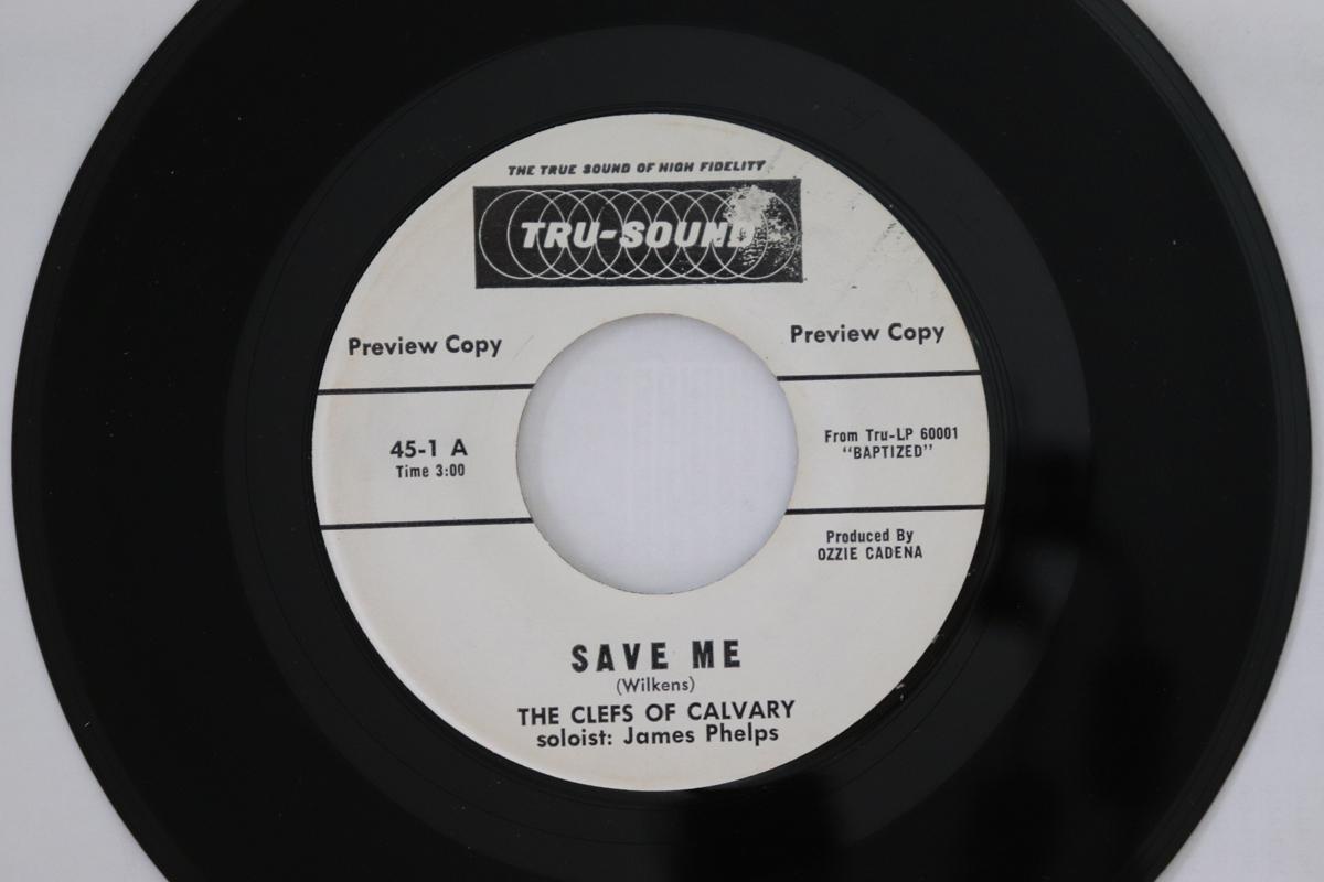 

7-дюймовая пластинка CLEFS OF CALVARY - Save Me / God s Love 451 Tru-Sound 1962 США Соул/Фанк Б/У