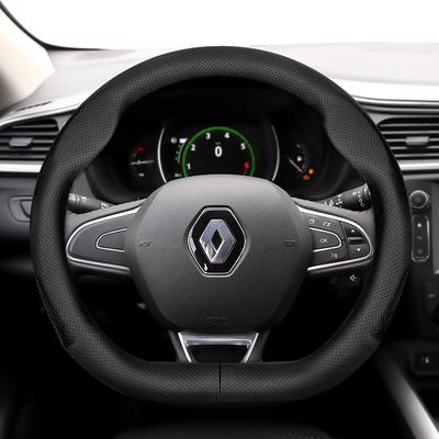 Adequado para Capa de Volante de Couro Respirável Ultra-Fina para Renault Adequado para Megane 3 2 4 Clio4 5 Captur Trafic Scenic2 Austral Kangoo Arkana