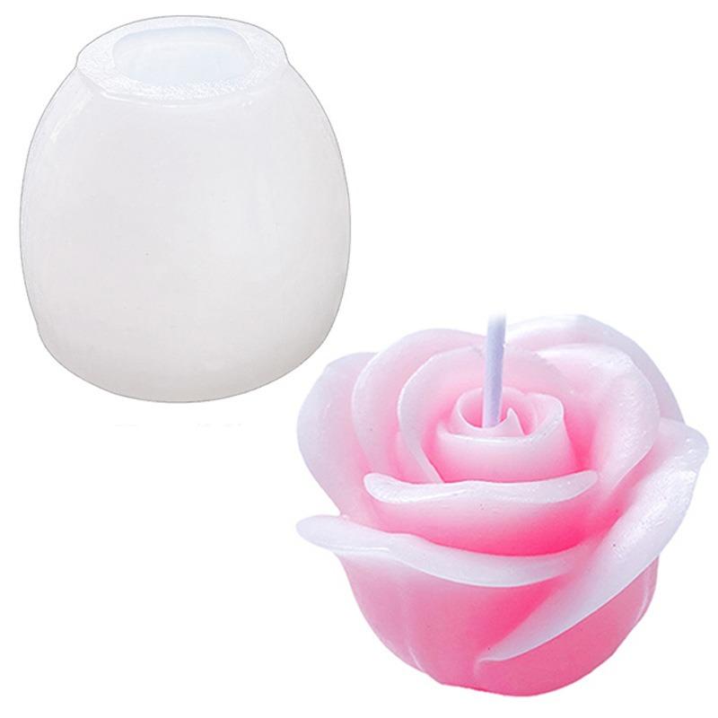 1pc Flower Silicone Mold Aromatherapy Candle Baking Cake Rose Mousse Epoxy Resin DIY Craft Making Tool