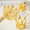A84E-30Pcs Crown Cake Topper, Mini Baby Cupcake Crowns For Flower Arrangements Cupcake Baby Shower Wedding Decor