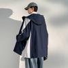 Jacke Herren Frühling und Herbst neu locker Workwear Farbblockjacke neue lässige Jugend Kapuzenjacke