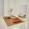 Nordic Modern Minimalist Living Room Carpet Abstract Non-slip Luxury Bedroom Rug Home Decoration Fluffy Square Vortex Mat