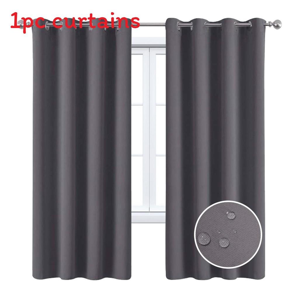 Solid Color Curtains With Insulation And Shading Design For Daily Household Use