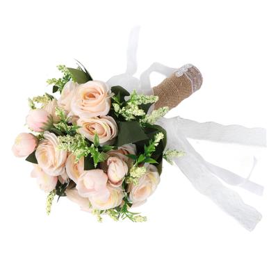 Artificial Holding Flowers Wedding Bouquet Plastic Modern Elegant Decorative Bridal Bouquet for Wedding Photography Props