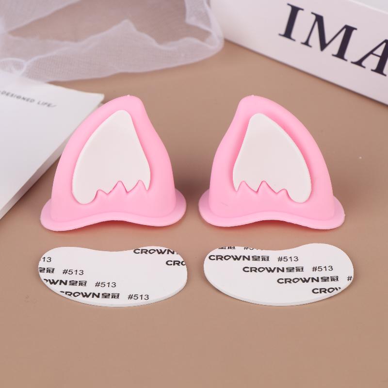 Motorsykkelhjelm Katteørepynt Hjelmøretilbehør For Scooter Sykkel Selvklebende Motorsykkel For Skateboard For Sykling