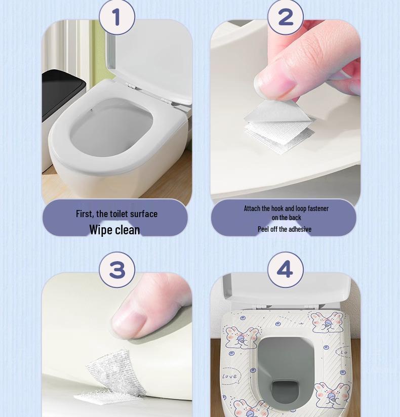 EVA Univerzální voděodolný polštář na záchodové sedátko: Čtyřsezónní, Pratelné, Připravené na zimu