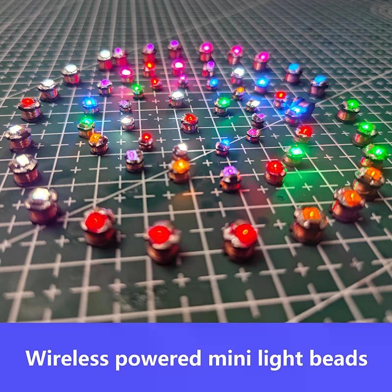 5Pcs DC 5V Wireless Power Supply Transmitter Coil USB Wireless Receiver LED Light Induction Lamp Toys Model Robots Sand Table