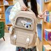 Three-Piece Schoolbag Set for Primary School Students Women's Letter Print Backpack College Style Large Capacity Backpack