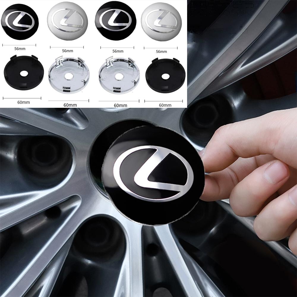 56/60MM 3D Styling Car Wheel Hub Center Caps Rim Sticker Emblem Cover For Lexus EX300h NX RX GS IS LX F Sport Al20 CT200h RX450h