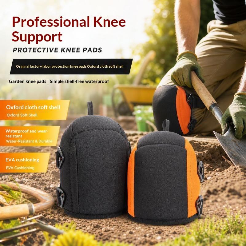 Soft Cushion Knee Pads Oxford Cloth Adjustable Waterproof Guards for Carpet Cleaning Floor Waxing Household Chores