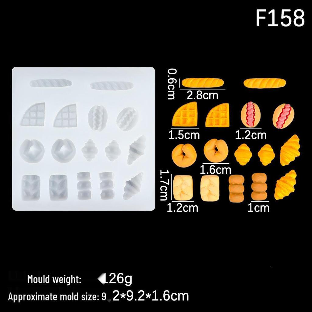 Mini Silicone Mold for Waffle, Triangle, Baguette, and Dessert Accessories