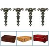 4PCS Heavy Duty Zinc Alloy Antique T-Hinges With Screws 69x113MM Barn Door Decorative Hinges For Cabinets And Wooden Boxes