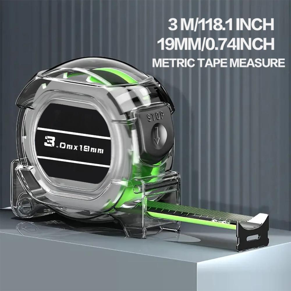 

3/5/7.5/10M Самоблокирующаяся рулетка Флуоресцентная рулетка Высокоточная утолщенная износостойкая рулетка с защитой от падений
