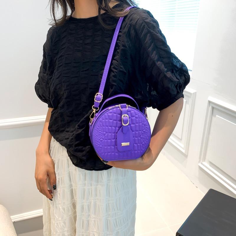 Popular Small Round Bag Women's Summer New Bag Women's Niche Trend Shoulder Bag Casual Portable Messenger Bag