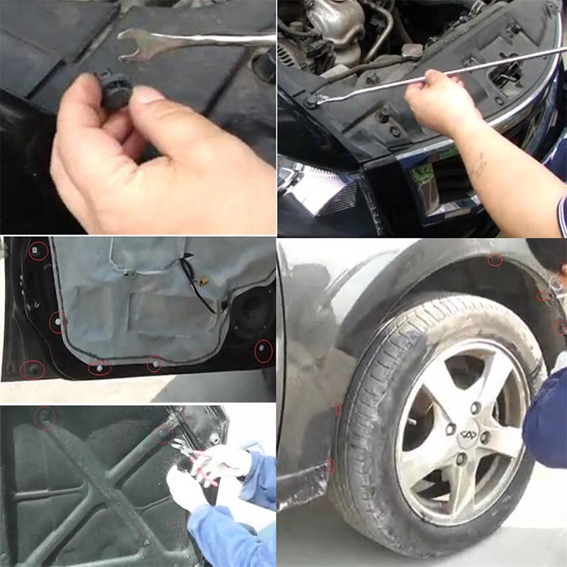 50-500 Pezzi Clip per Auto Viti di Fissaggio Paraurti Decorazione Interni Auto Nylon Miscelazione Casuale Accessori Universali