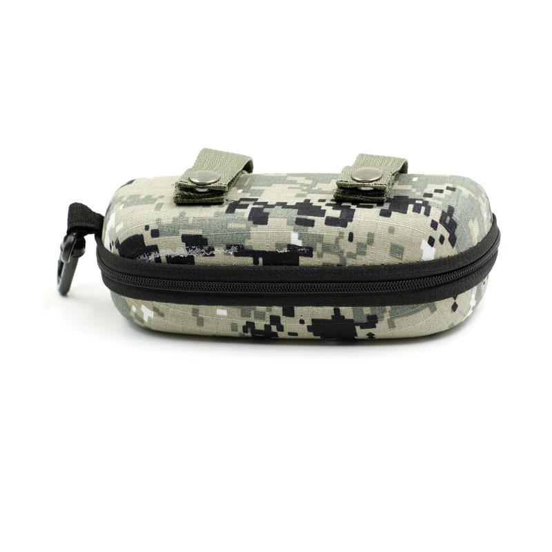 Camouflage Sunglasses Case Outdoor Portable Zipper Glasses Case EVA Sunglasses Organizer Storage Box For Outdoor Camping Hiking