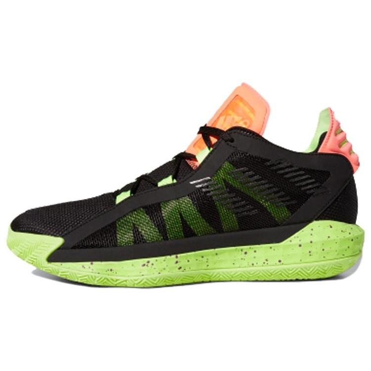 adidas Dame 6  Signal Green Coral  Men s EF9871 EU 44