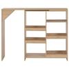 VidaXL Bar Table with Removable Shelf Oak 138 X 40 X 120 Cm