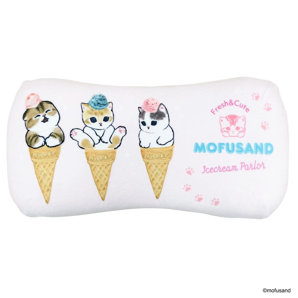 MORIPiLO Morishita Memory Foam Pillow Mofusand Ice Nyan 15x30cm Waist Rest Back Support Stuffed Toy Cushion mofusand Pink 4621066