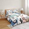 Alpaca Printed Down Quilt Cover Three-Piece Quilt Cover Digital Printing Bedding Home Textile
